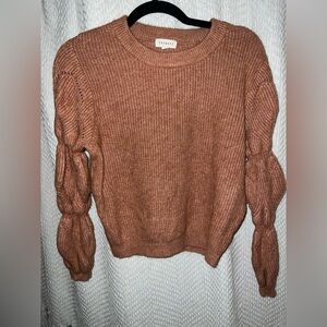 Promesa Women's Tan Crew Neck Sweater